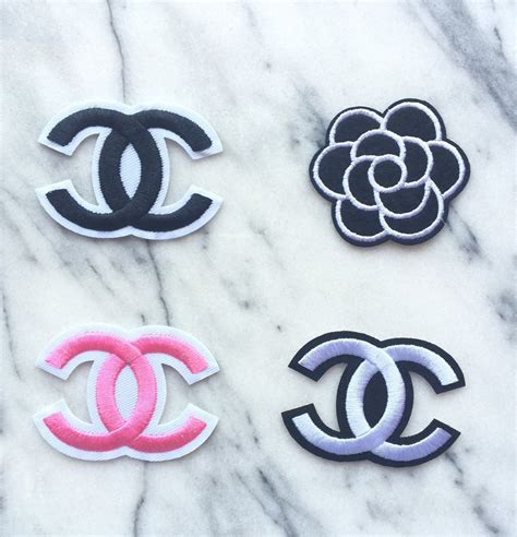 chanel cc iron on patch|chanel iron on applique.